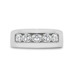 0.75ct Channel Set Diamond Ring in 18ct White Gold