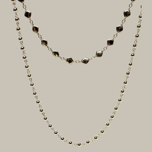 Gold Diamond Shape- link Chain.