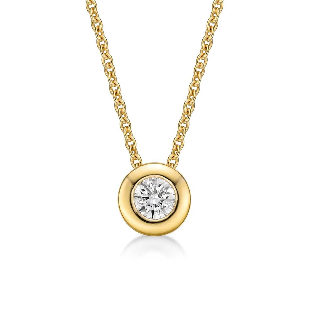 Diamond Slider Pendant in 9ct Gold