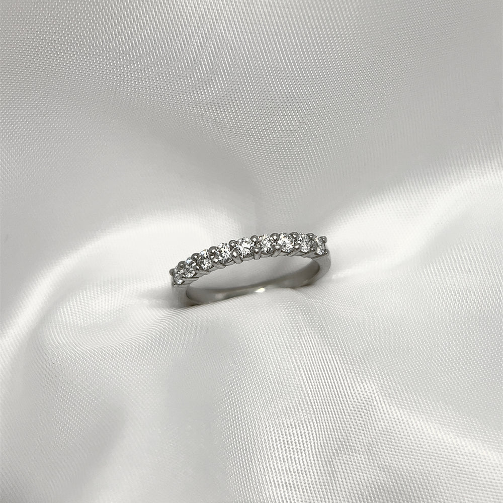 
            
                Load image into Gallery viewer, Platinum and Diamond Eternity Ring.
            
        