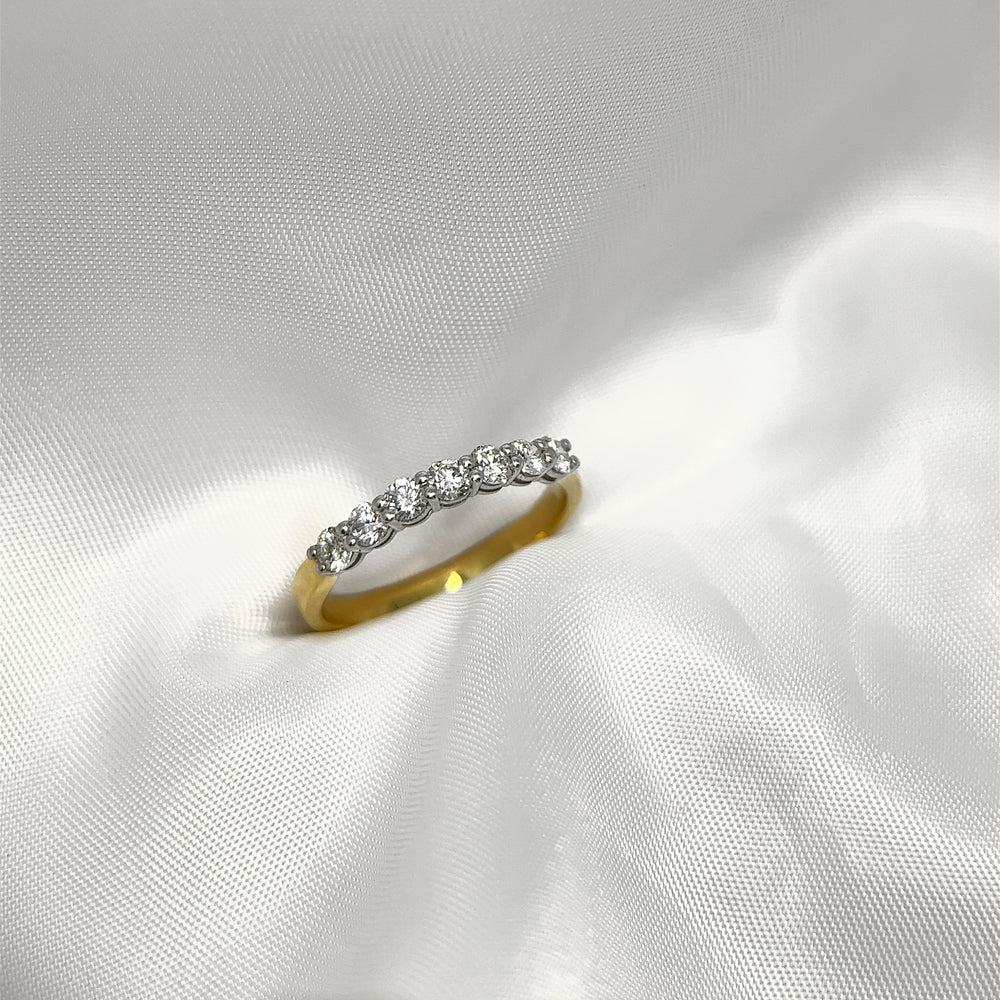 3mm D Color VVS1 Moissanite Rings Luxury Seven Stone Engagement Ring 925  Sterling Silver Rings for Women Romantic Gift | Wish