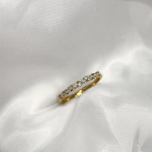 0.31ct Total Marquise and Round Diamond Ring