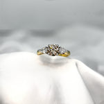 Argyle Champagne and Pear Shape Three Stone Diamond Ring