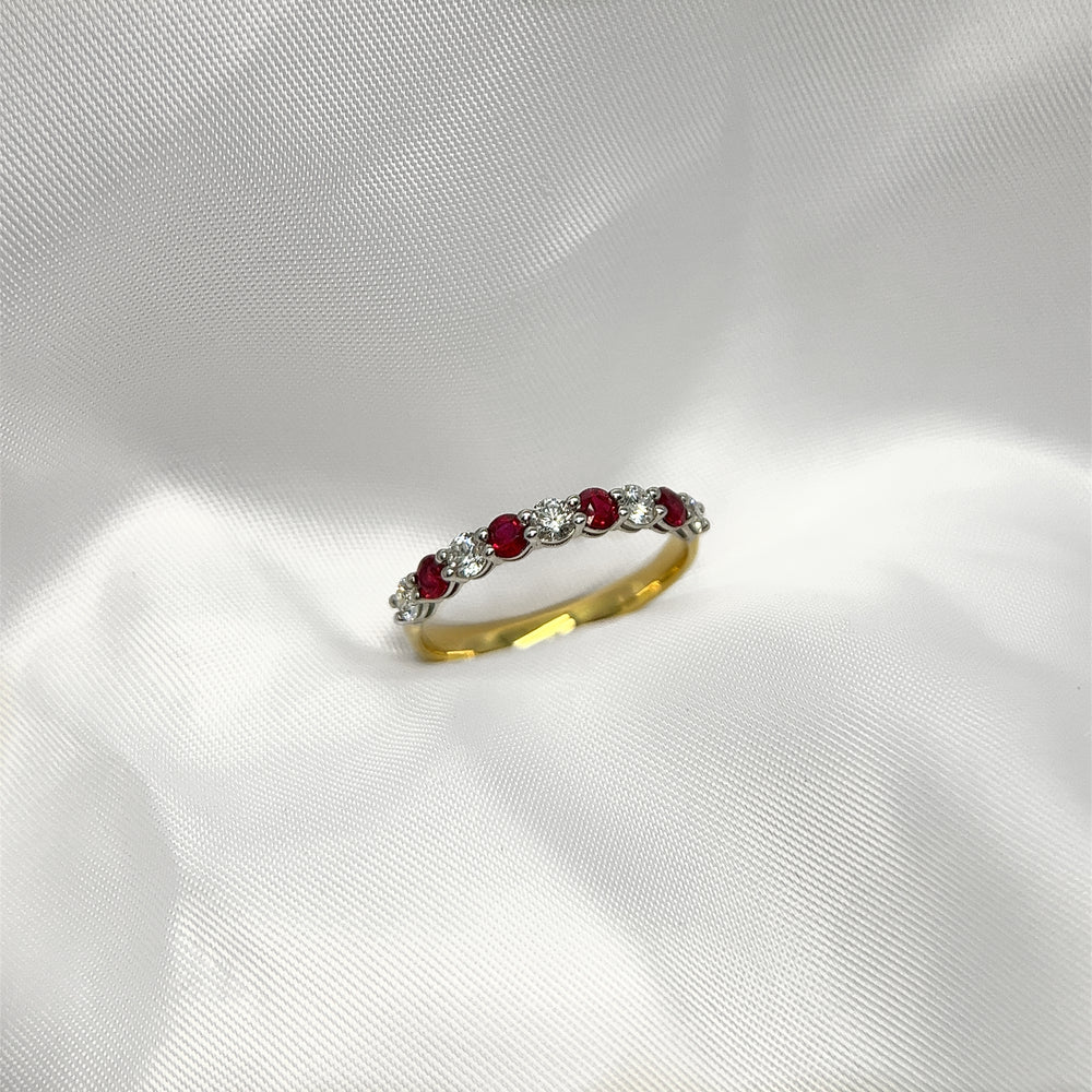 Ruby wedding anniversary rings top