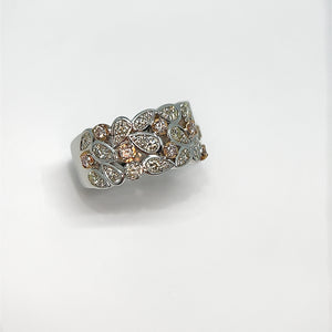 
            
                Load image into Gallery viewer, Argyle Pink and White Diamond Dress Ring
            
        