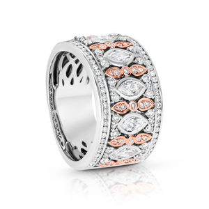 
            
                Load image into Gallery viewer, Marquise and Round Diamond Dress Ring in 18ct Gold
            
        
