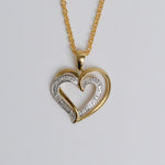 Heart Shaped Diamond Pendant