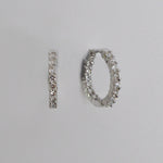 Scallop Set Diamond Huggies
