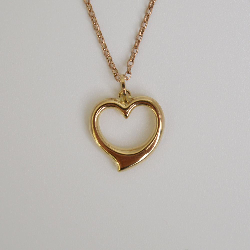 Heart Shaped Pendant in 9ct Gold