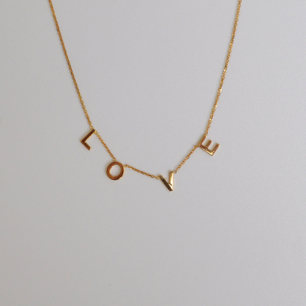 LOVE Pendant in 9ct Yellow Gold