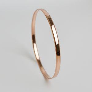 Flat Profile Bangle in 9ct Rose Gold