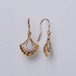 Fancy 9ct Yellow Gold & Diamond Drop Earrings