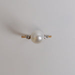 Fresh Water Pearl and Diamond Ring