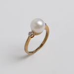 Fresh Water Pearl and Diamond Ring