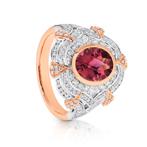 Tourmaline and Diamond Dress Ring