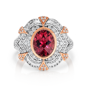 Tourmaline and Diamond Dress Ring