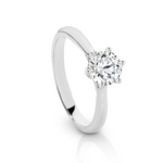 0.83ct Classic Solitaire in 18ct White Gold