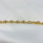 Yellow Gold Anchor Link Bracelet