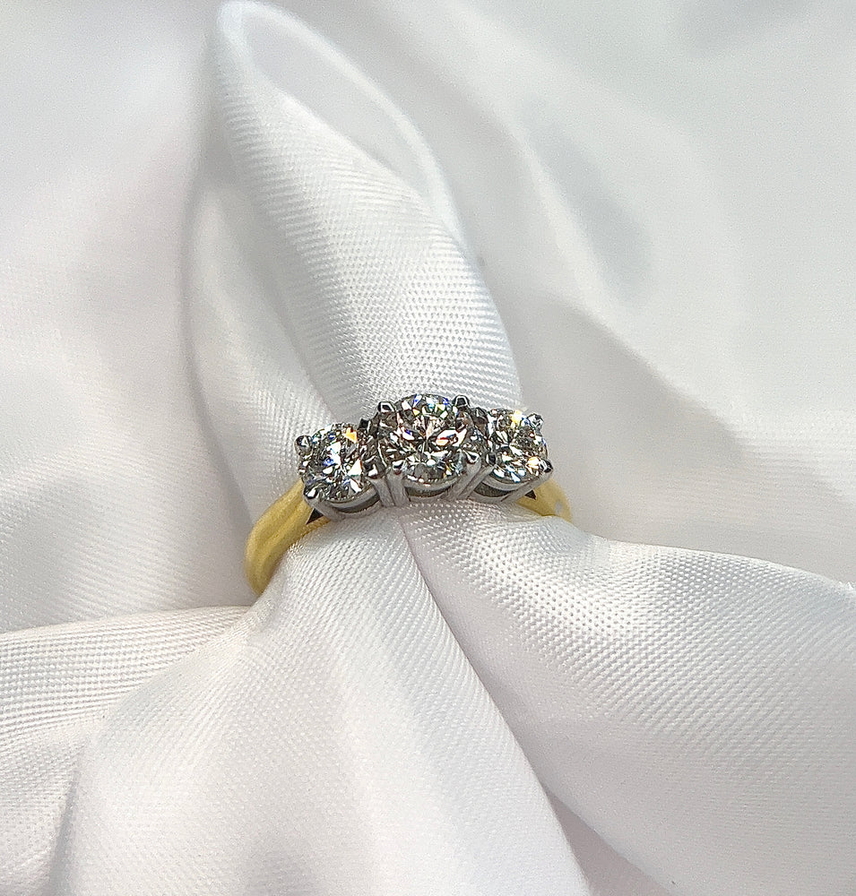 1.31ct Three Stone Diamond Ring