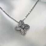 Flower Inspired Diamond Pendant.