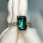 Tourmaline and Diamond Dress Ring.