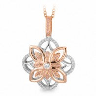 Argyle Pink & White Diamond 'Fleur' Pendant