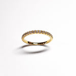 Scallop Set Diamond Band in 18ct Gold